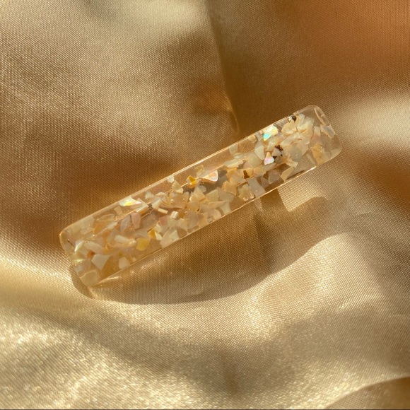 💕Last one Hair Accessory Pearls Golden Stone Hair Clip - Picture 7 of 8